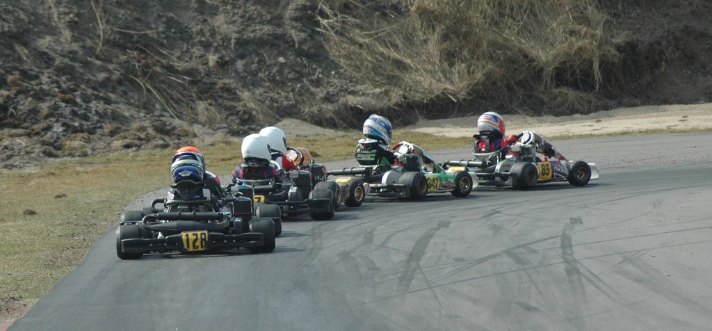 Altid tæt fight i Rotax Mini
(Foto: Niels Kiilerich)